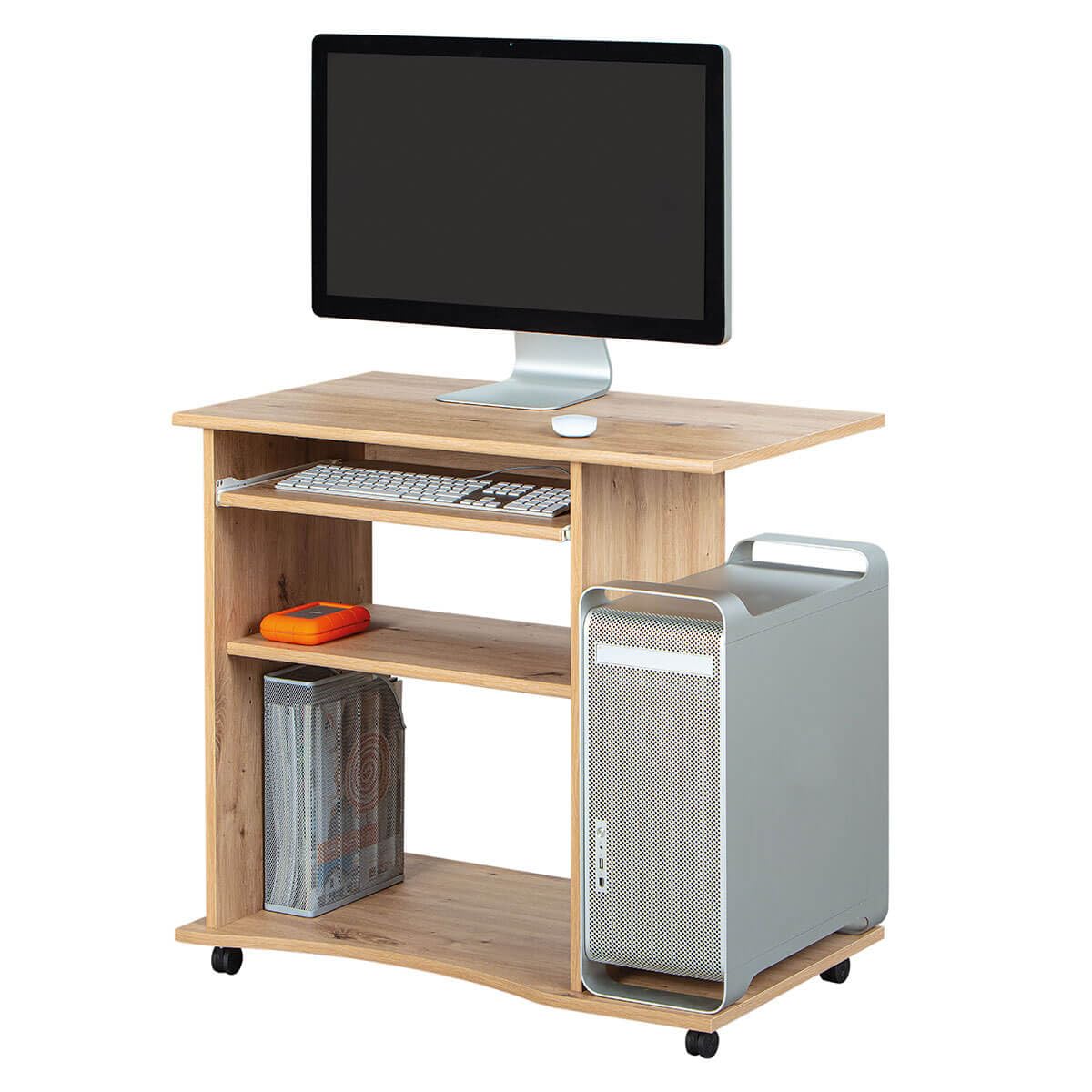AltoBuy IBAI - Meuble Informatique Aspect Chêne Artisan