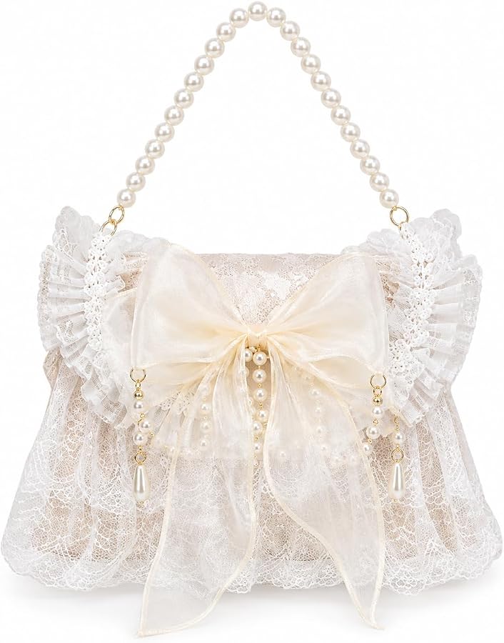 Amazon.com: QZUnique Lolita Shoulder Bag Handmade Crossbody Tote