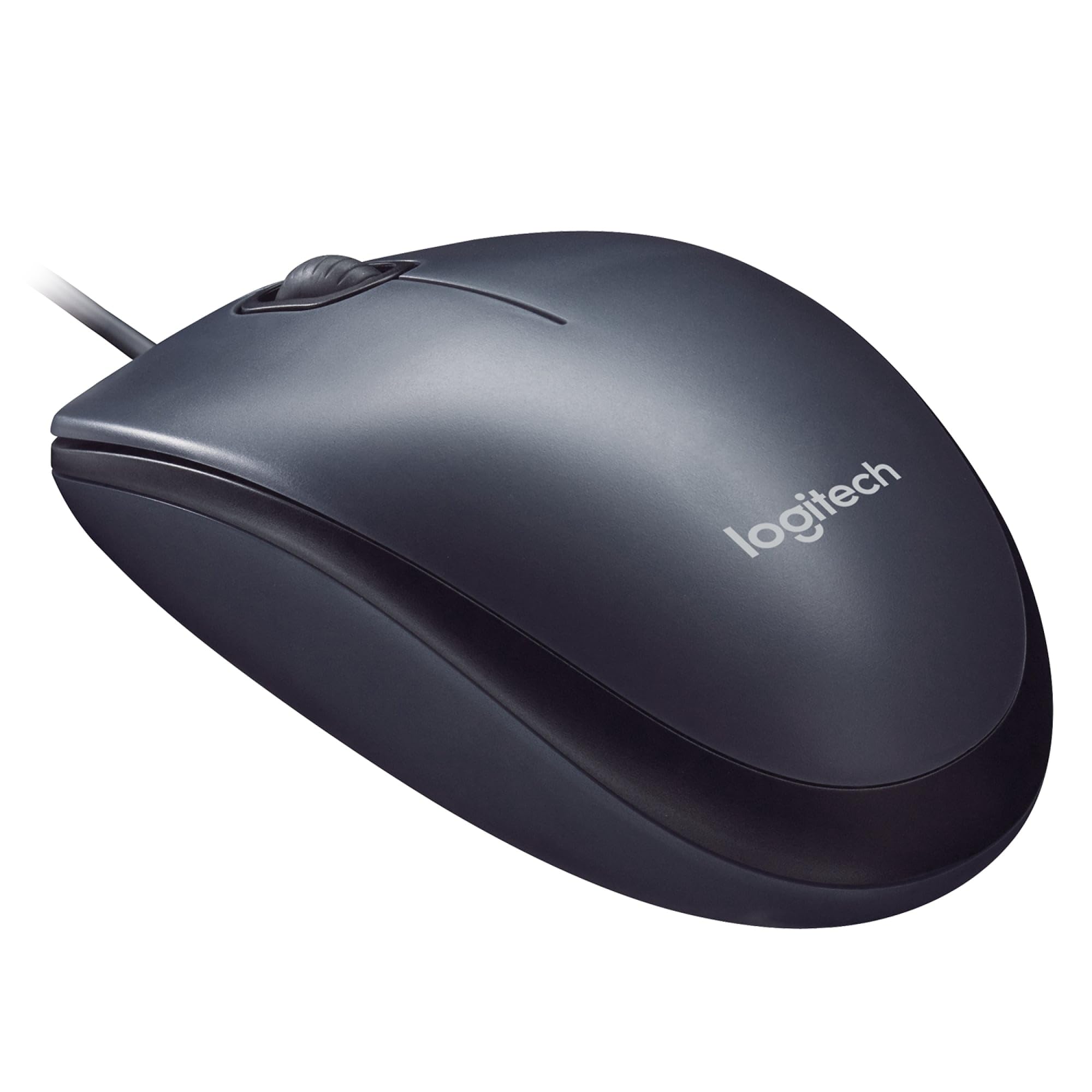 Logitech M90 Souris Filaire USB, Suivi Optique 1000 PPP, Ambidextre, Noir