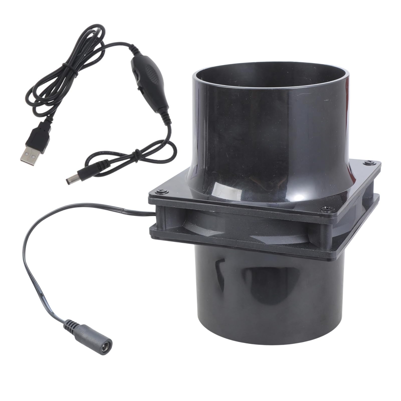 Exhaust Fan Filter Duct Extractor Blower Exhaust Fan 12cm Inline Duct with Speed Controller for Household