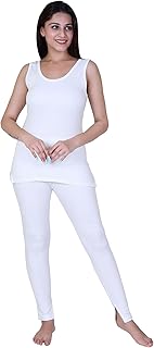 axys Womens Thermal Body Warmer Top & Bottom Set | Sleeveless Women's Scoop Neck | Ultra Soft Sleeveless Winter Inner Wear (Pack of 1)-picture-55