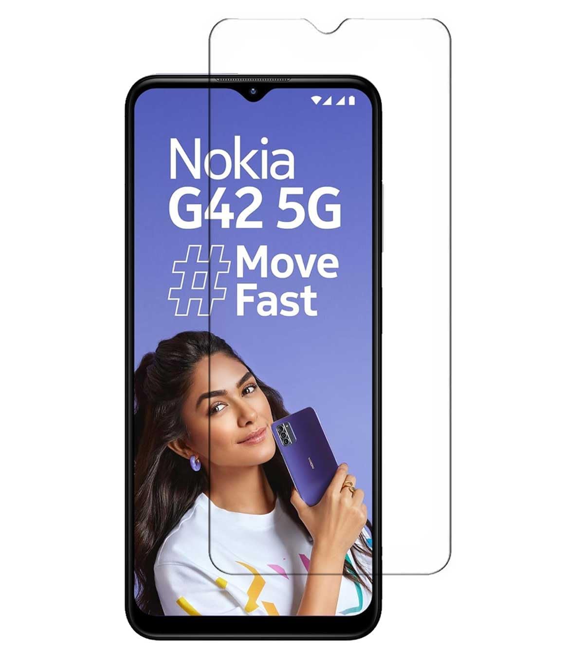 DD SON Tempered Glass Screen Protector Compatible for Nokia G42 5G (Transparent) Full Screen Coverage (except edges) with Easy Installation kit (B0CNQF9R7N) Amazon Price History, Amazon Price Tracker