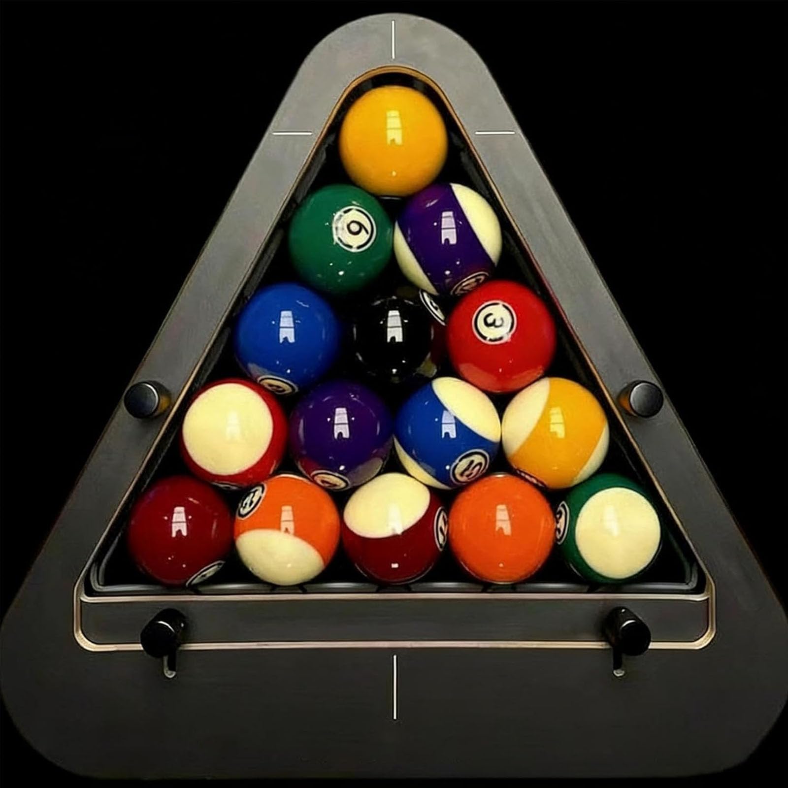 2026 nuovo sistema professionale per biliardo da biliardo, set di palline di precisione senza spazi per pause perfette, triangolo regolabile in legno massello e rack magico, accessorio resistente per