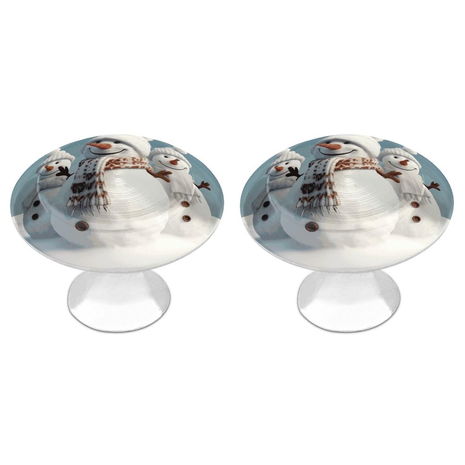 Btcowzrv Style Happy Snowman 2 Pack Cabinet Knobs Drawer Pulls
