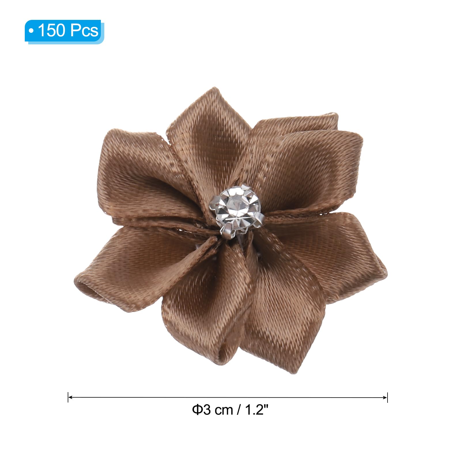 PATIKIL 1.2 Inch Small Ribbon Flowers - Image 2