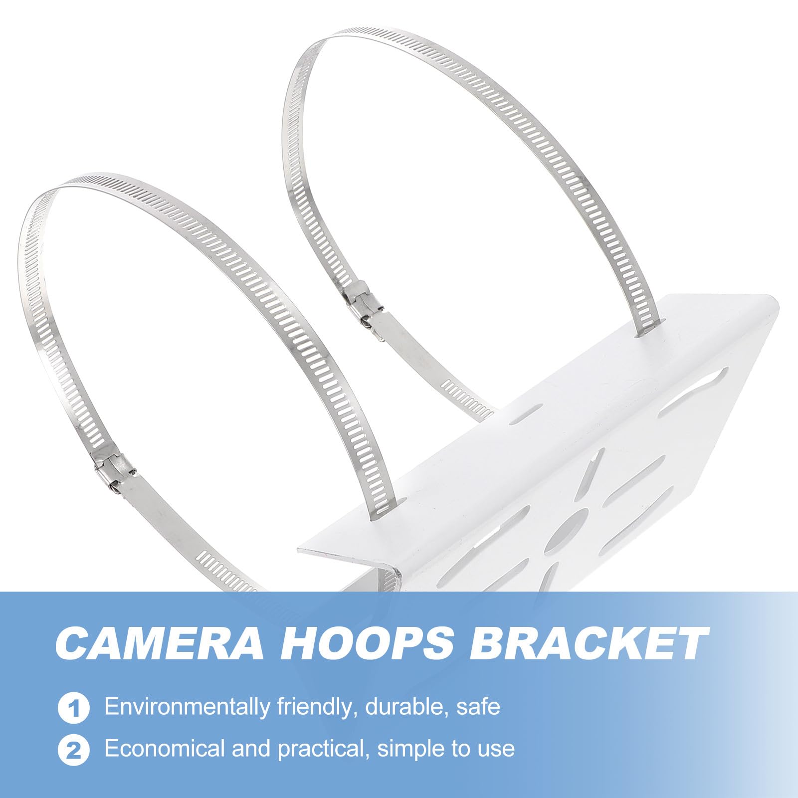 Alipis Vertikale Mastbefestigung Kamerahalterung mit Bügeln aus Langlebigem Mehrwegmaterial für CCTV Überwachungskameras zur Wandmontage