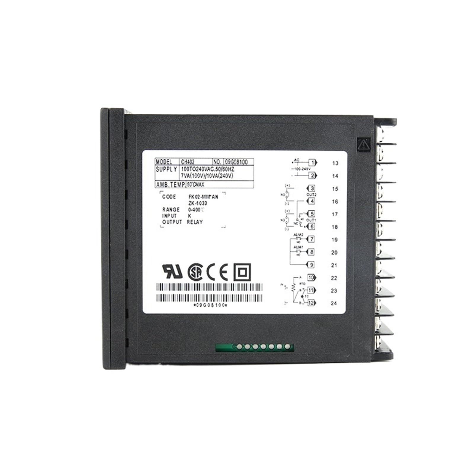 1 Uds salida Dual SSR y relé CH102 CH402 CH702 CH902 2 alarmas LCD controlador de temperatura PID Digital 100-240VAC(CH402 MV AB)