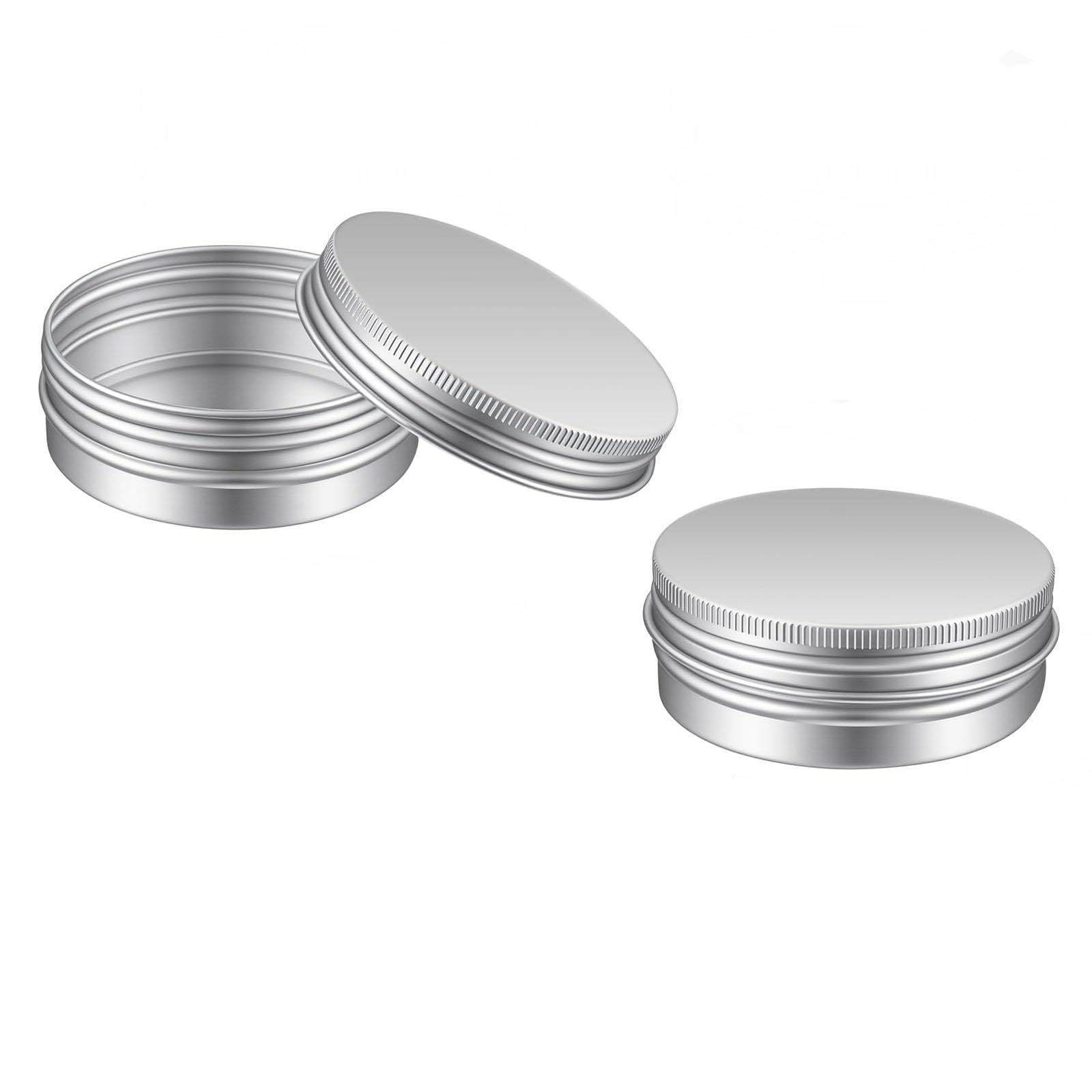 2PCS Small Container for Cream, Lip Balm Container and Cream Container Set, 60 ml Circular Threaded Design, Hunky Dory Storage Solution for Personal Care Products-image-27