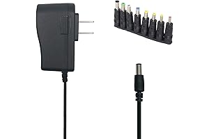 Excelity DC Adapter Plug: 5V 1A AC-DC Wall Charger Power Adapter with...