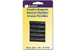 ProMag Flexible Round Magnets, 0.5-Inch Pack of 50