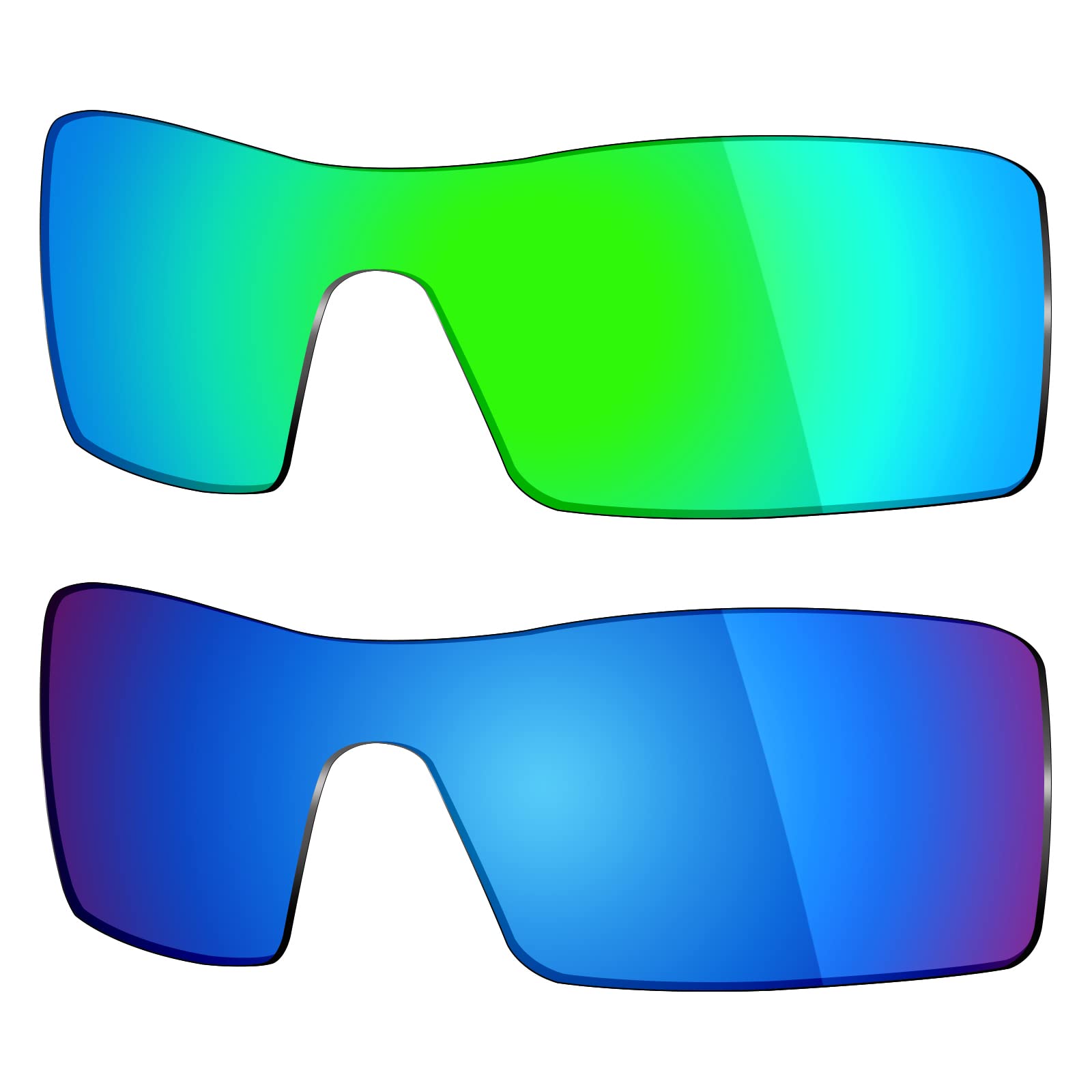 Mryok 2 Pair Polarized Replacement Lenses for Oakley Oil Rig Sunglass - Options