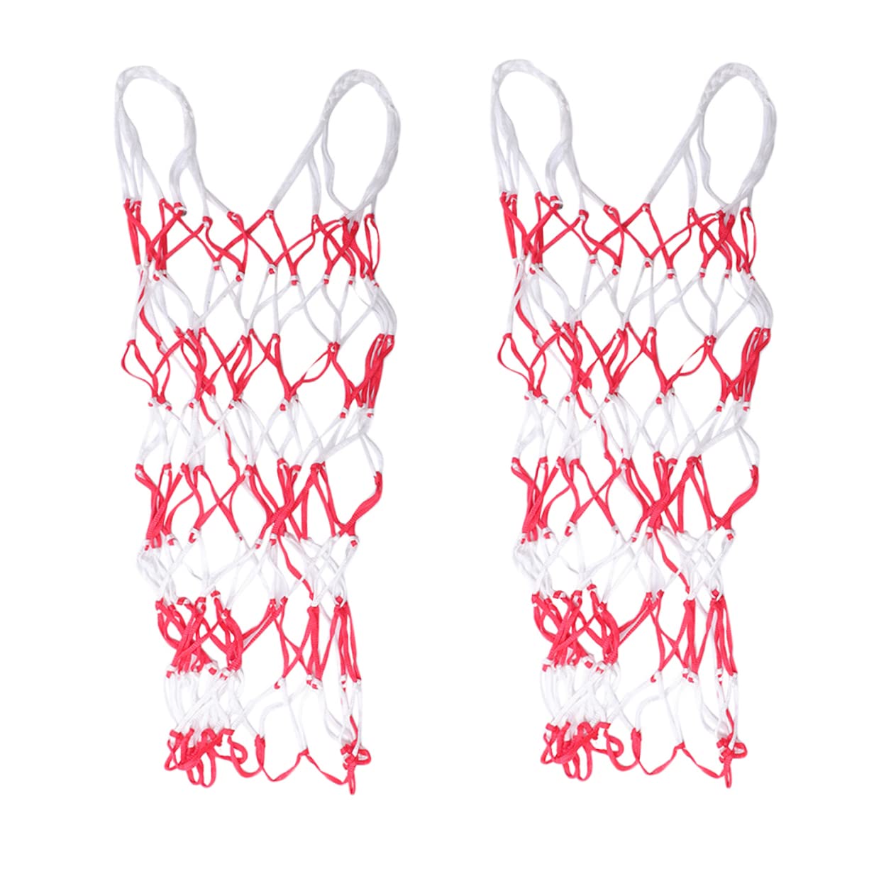 HANABASS 2Pcs Large Capacity Sports Ball Net Bag Drawstring Storage Sling for Soccer Basketball Mesh Carrying Bag with Strap