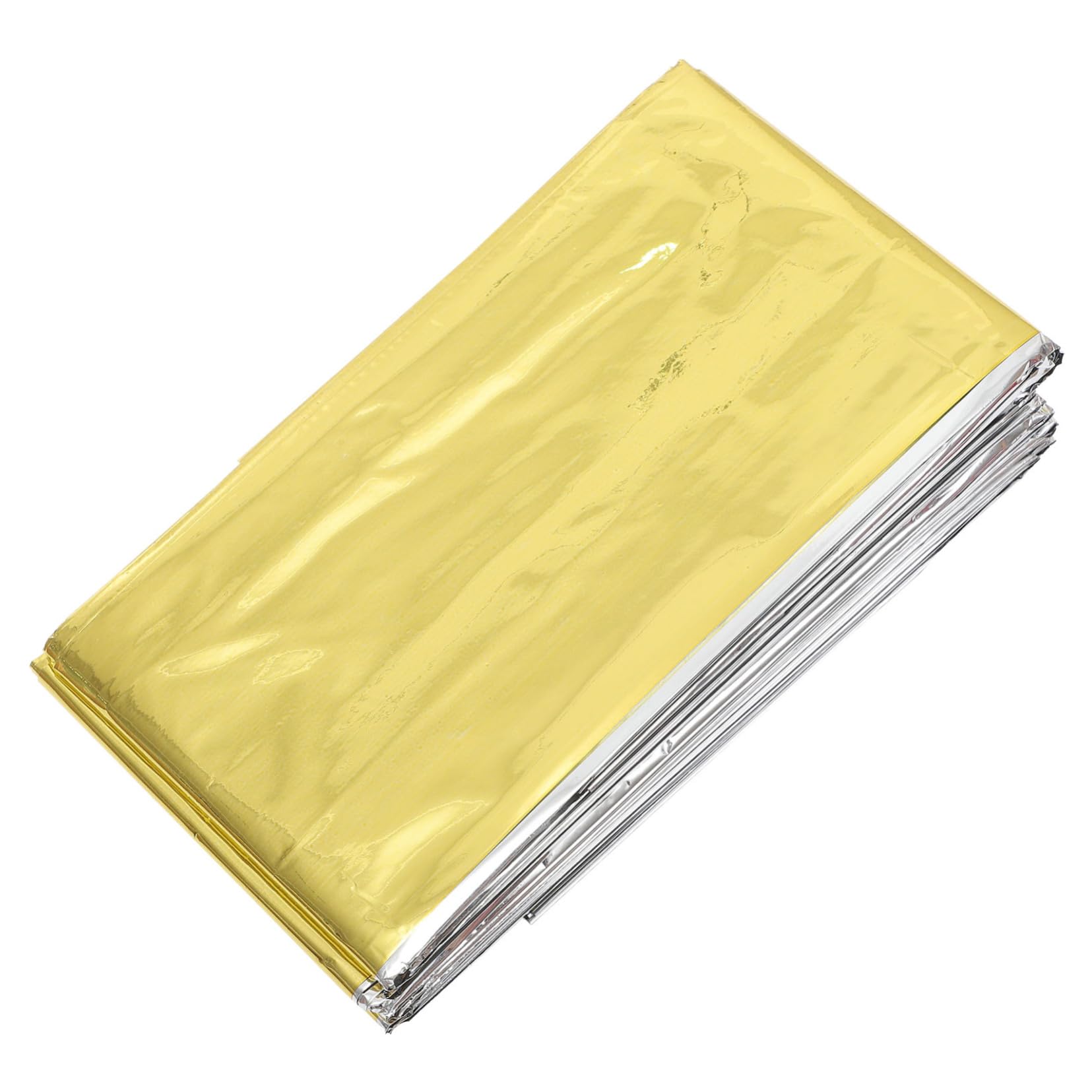 10piezas De Emergencia Térmica para Camping Cobertor Resistente Al Agua y Ligero Protección Solar y Térmica para Actividades Al Aire Doble Cara