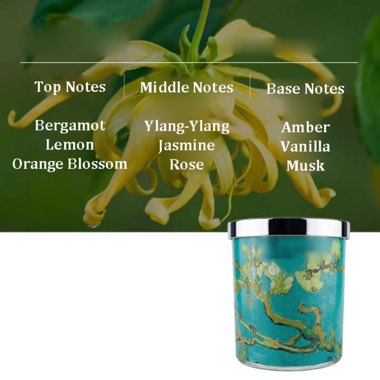 Compacto Velas de cera de soja, vela de aromaterapia reutilizable, vela perfumada cilíndrica de larga duración for vacaciones en casa, relajación y Spa no es picante(Blu)