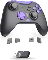 PXN P5 8K Vezeték Nélküli Kontroller - 2.4G, 8K-Chip, 2000Hz, Kapacitív Joystick, Hall-Trigger, Turbó és Makró Funkció PC/Switch/Steam Deck/ 1