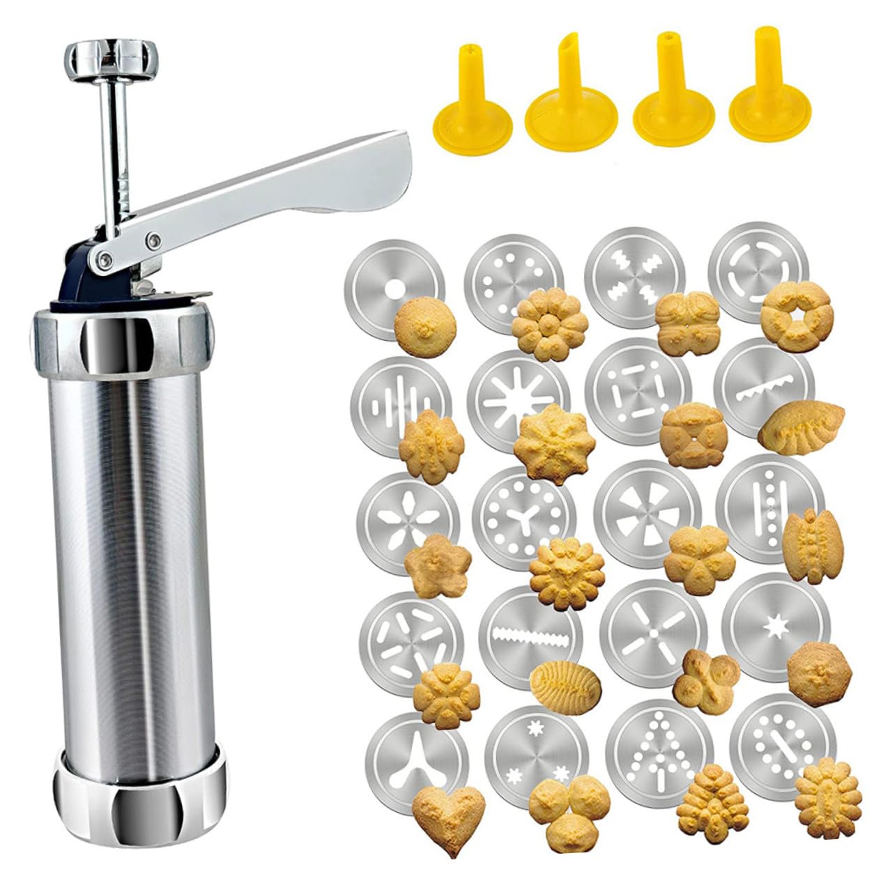 Hemobllo Utensili Decorazione Torte Multifunzione in Alluminio Strumenti per Biscotti e Cupcake Kit Ergonomico per Dolci Fatti in Casa Accessori Sicuri e Pratici per Cucina Riutilizzabile