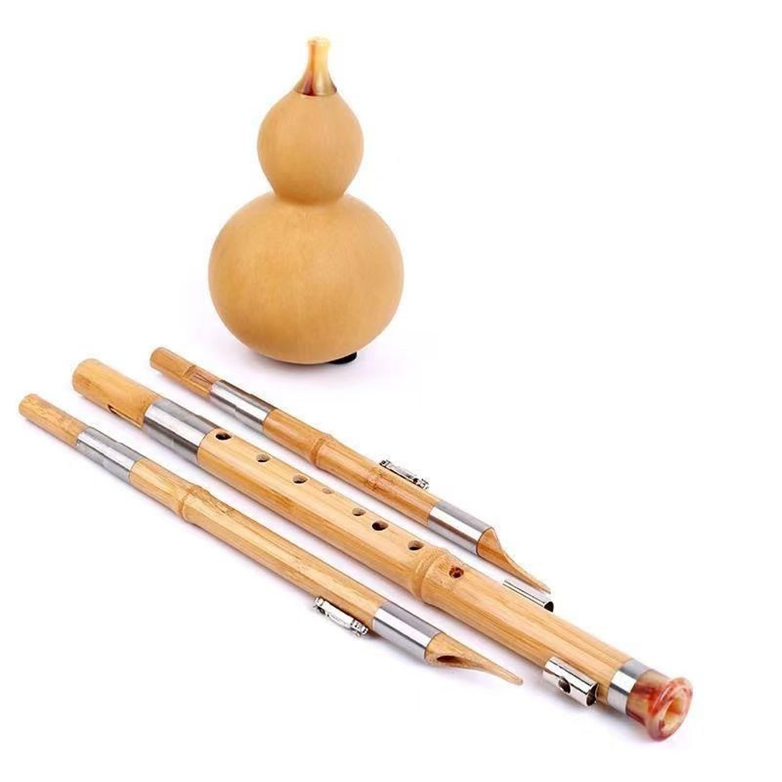 Hulusi Flute 9 Otworowy Flet Hulusi W C Flat B Główny Profesjonalny Instrument Wykonawczy Dla Dorosłych(Bb major)