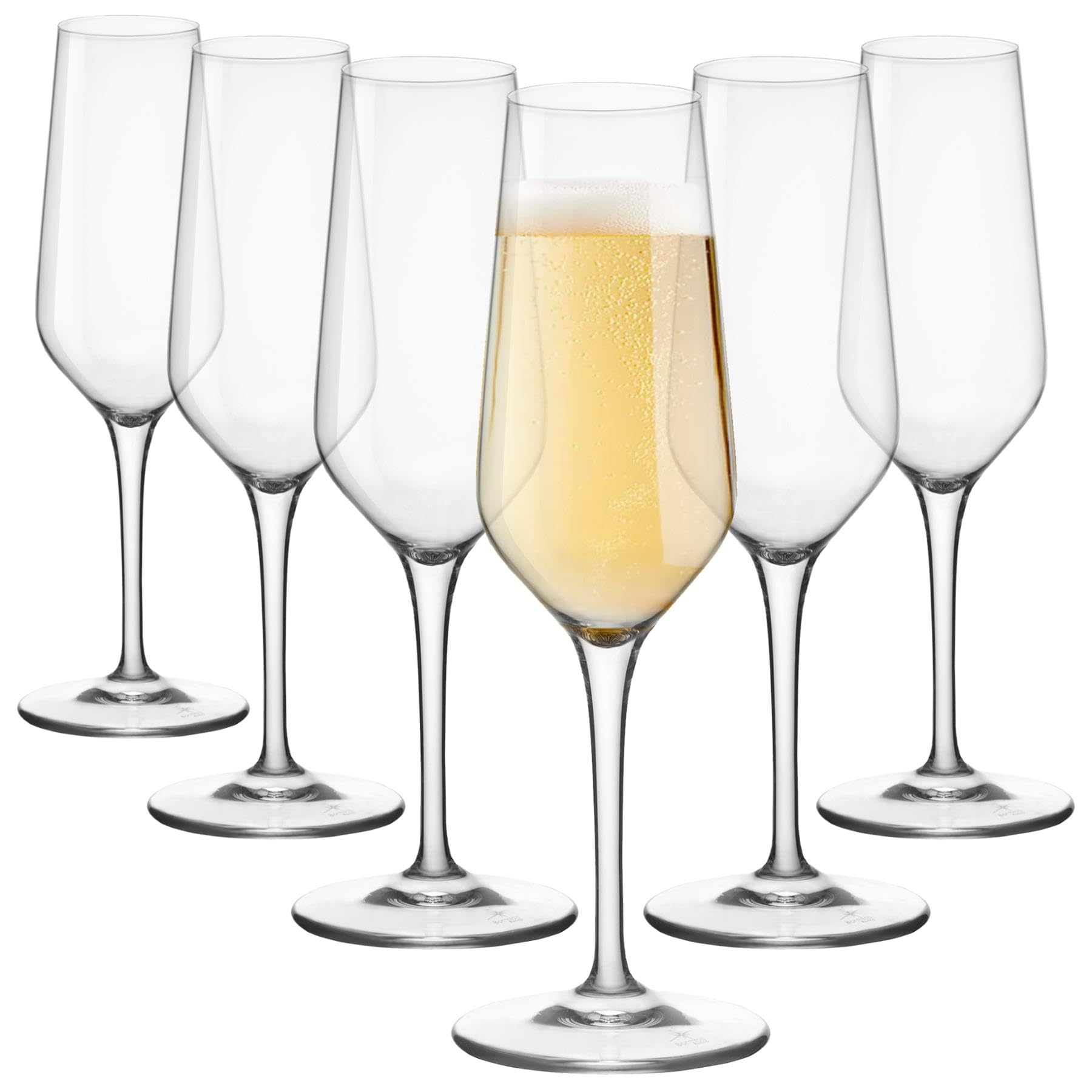 Bormioli Rocco Electra Set of 6 Champagne Flutes 23 Cl