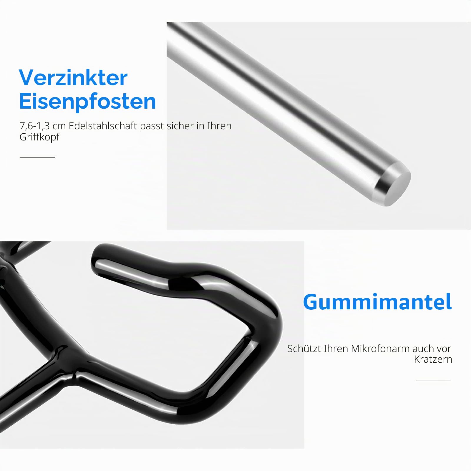 NEEWER Metall Mikrofonarmhalterung für C Stative und Mikrofonständer, schwarz