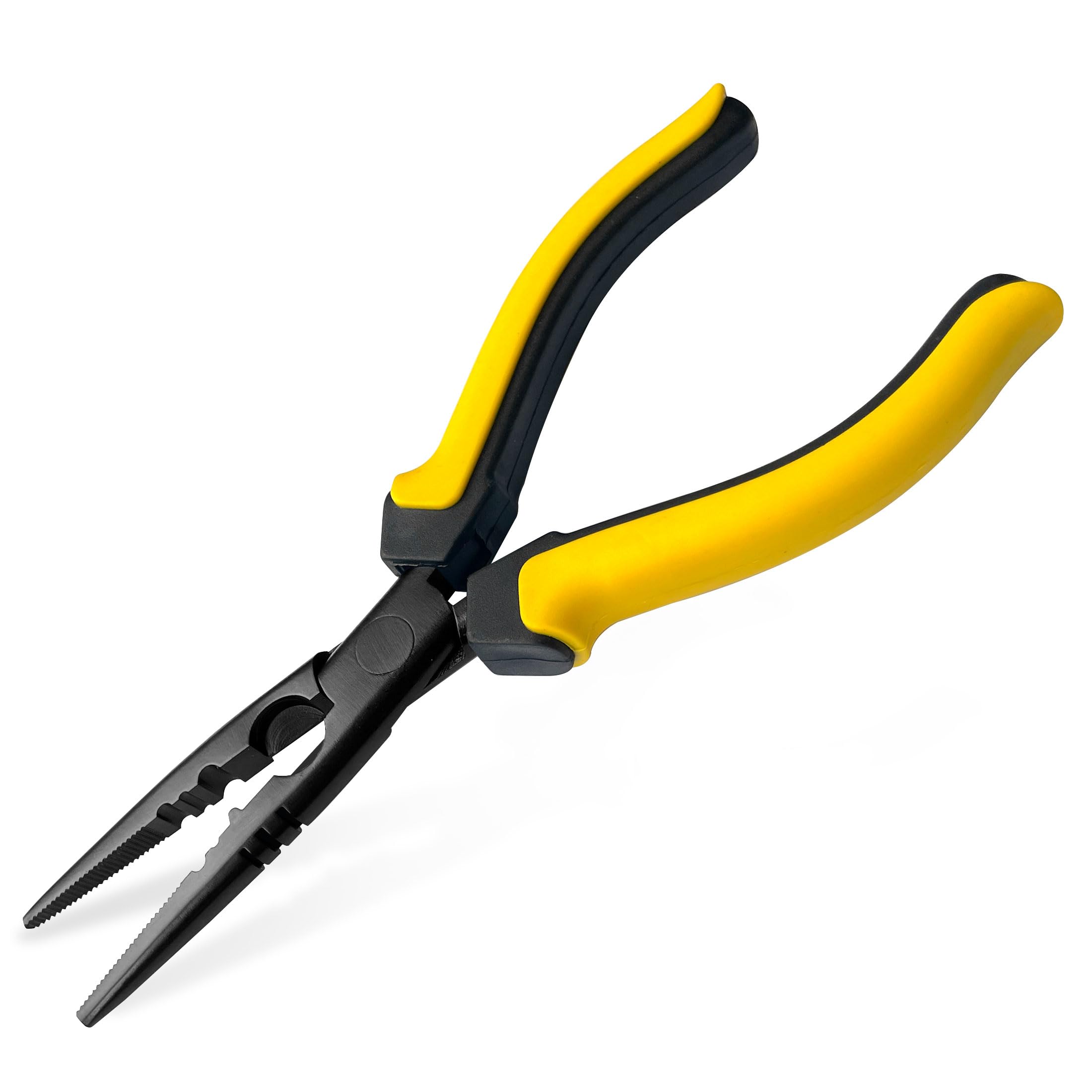 Hanpex 18cm (7 inch) Fishing Pliers with Anti-Rust Teflon Coated, Freshwater/Saltwater Fishing Tools, Comfort Grip Handles Fishing Gear Idea for Fishing Trip