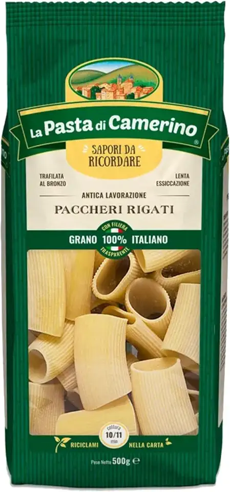 Macarrão Paccheri Rigati Italiano Di Camerino 500g