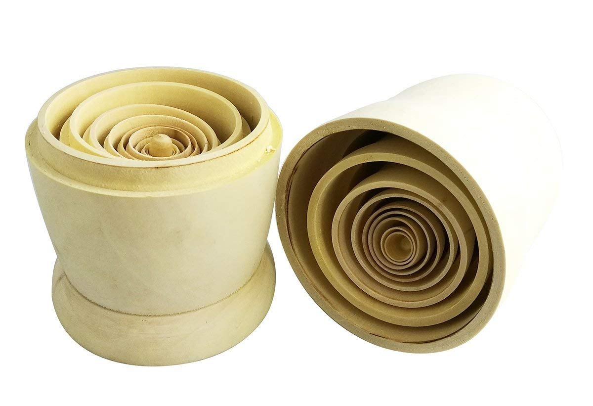 Lot de 10 poupées gigognes en bois brut à peindre pour enfant