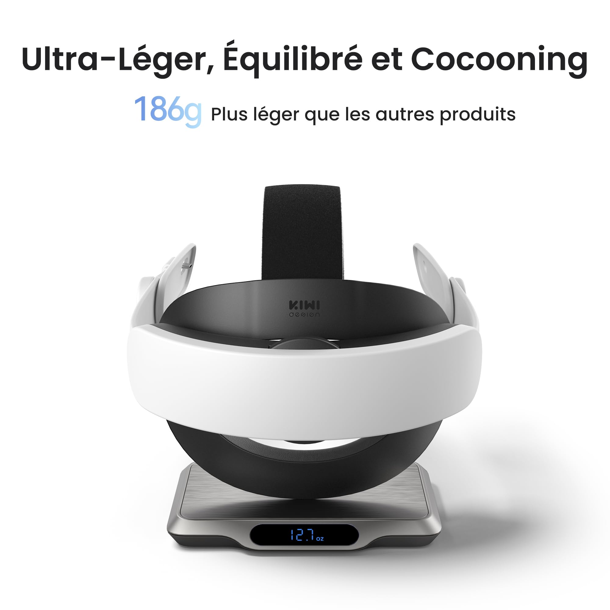 KIWI design K4 Boost Sangle de Tête avec Batterie de Confort Compatible avec Meta Quest 3/Quest 3S