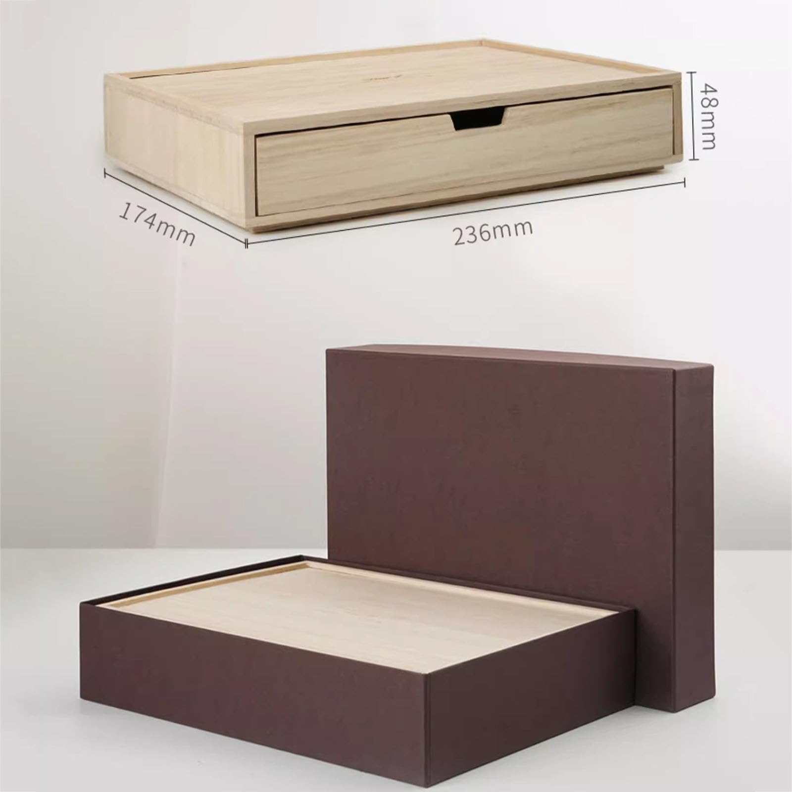 Stiftebox Aus Holz, Stiftebox Mit Einlagiger Schublade, Luxuriöse Sammelbox Für Füllfederhalter, Bietet Platz Für 10 Stifte, Für Zuhause, Büro Und Schule