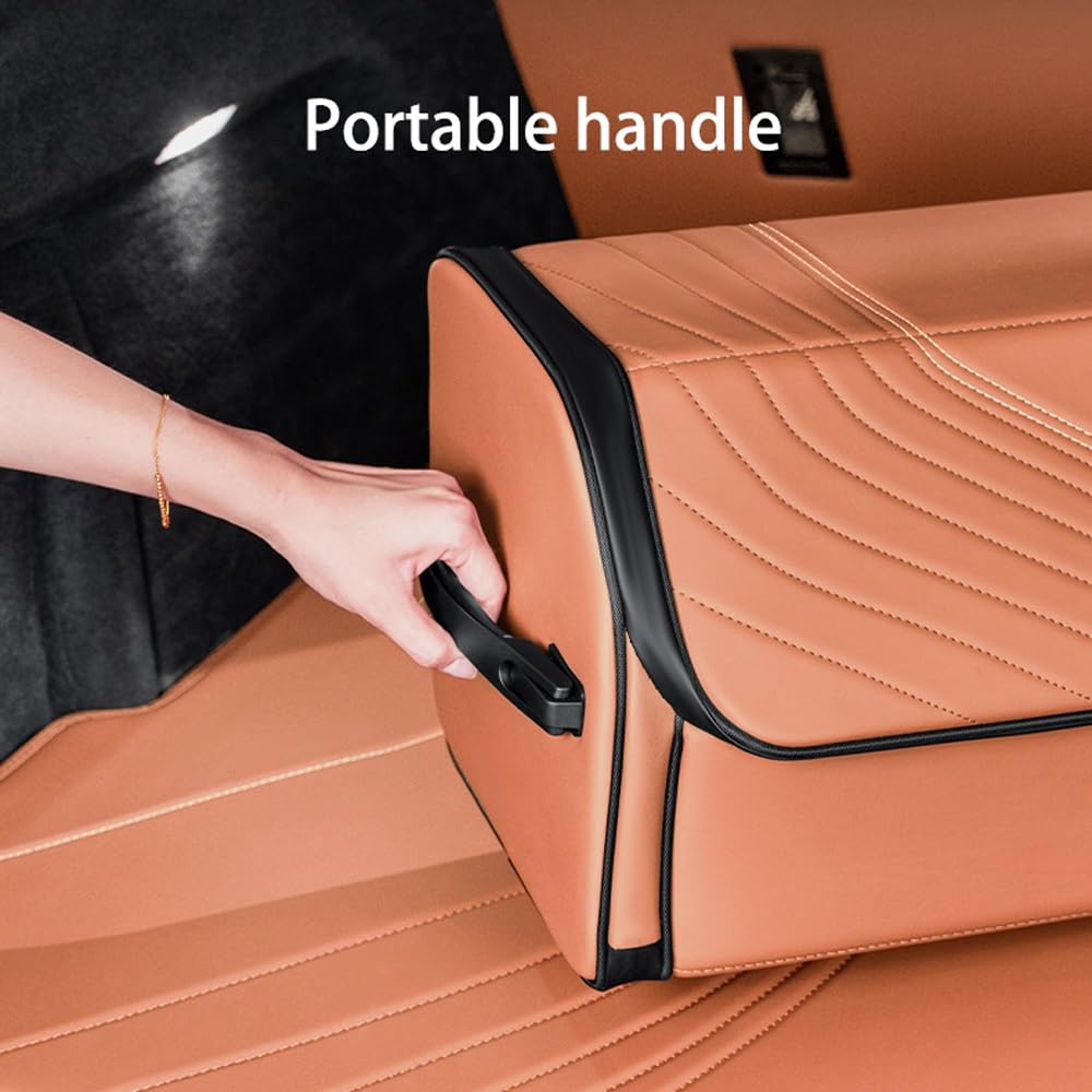 Organizador Maletero Plegable con Tapa para Auto(Yellow)