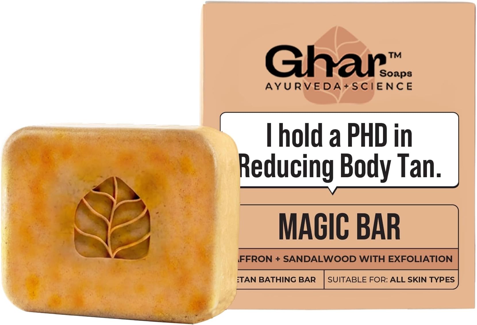 Magic Soap Sandal Wood And Saffron Bath Soap For Glowing Brightening And Refreshing Skin Natural & Paraben Free| Deeply clean pores and remove dirt and grime (Pack of 1 (100 gm))