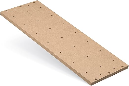 Threaded Inserts 2040 MDF Spoilboard for Genmitsu 4040-PRO / 4040-PRO MAX CNC Machine, X-Axis Extension or Replacement Board, One Piece, Size 600 x 220 x 15mm (23.62” x 8.66” x 0.59”)