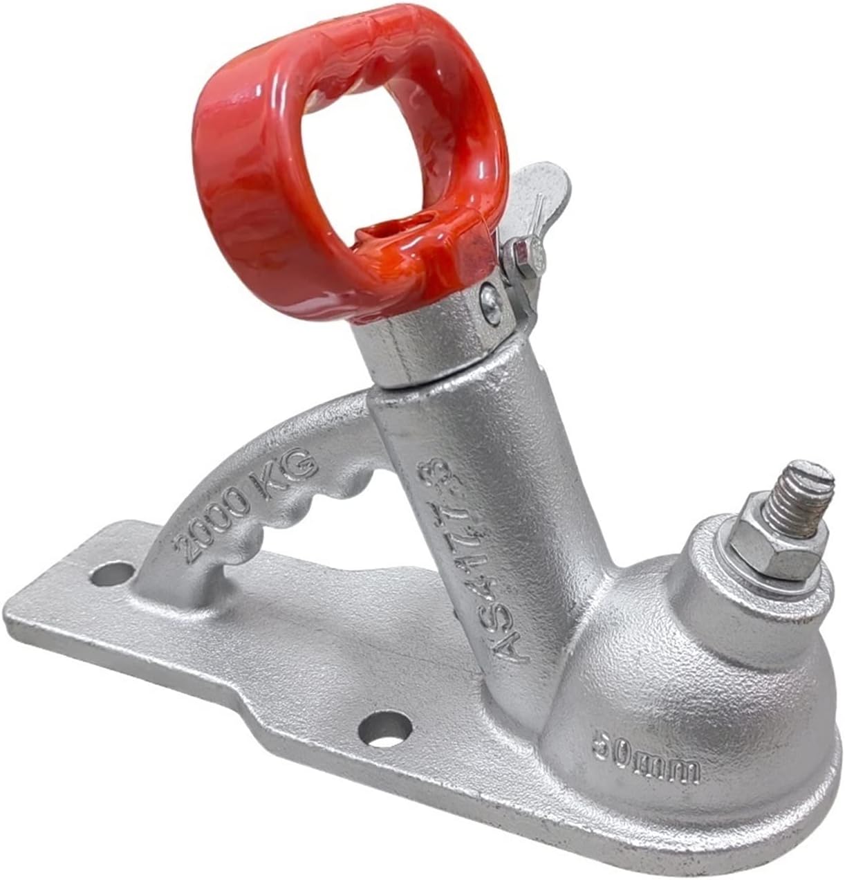 Trailer Hitches Tow 2000KGS 3 Holes Casting Trailer Coupler Coupling Connector Fits 50mm Hitch Ball RV Camper Caravan Accessories Parts