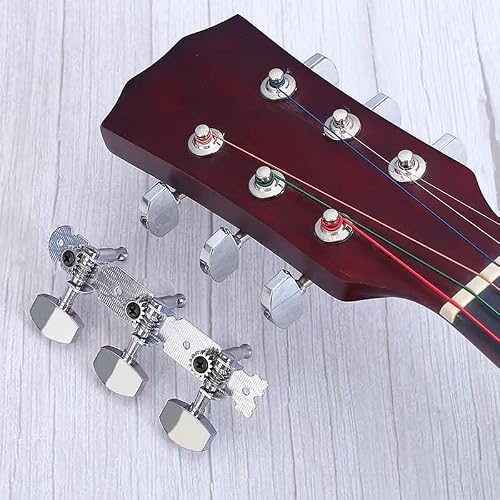 GOSONO 1 pair Left Right 3L3R Professional Guitar Classical Guitar String Tuning Pegs Machine Heads Tuners Keys Part Parts Accessories (3L3R Classical Black)