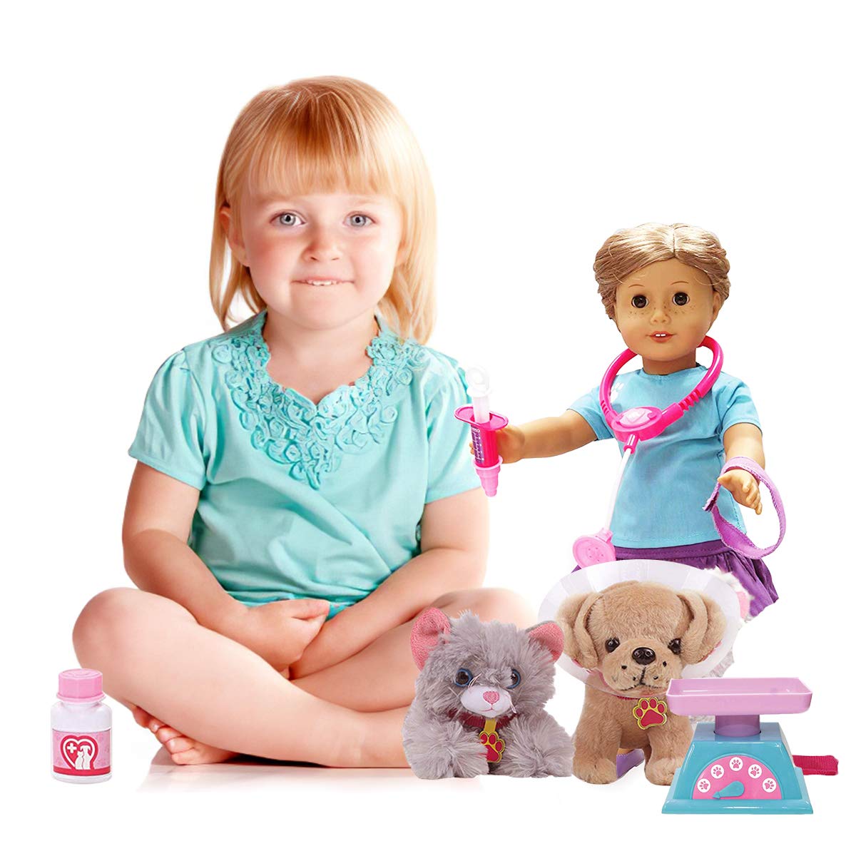 Beverly Hills Doll Collection 12 Piece Veterinarian Set for 18 Inch