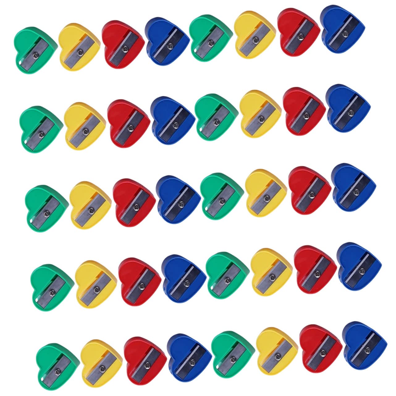 HOMSFOU 4 Set Temperamatite Manuale Design Carino Per Facile Trasportare E Riporre Adatto Per Scuola E Ufficio 40 Pezzi * 4