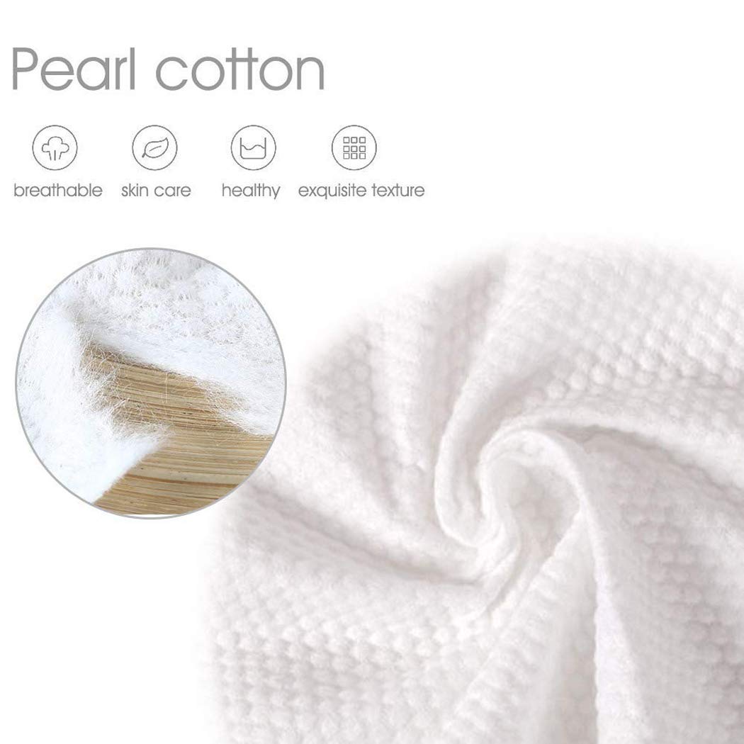Lot de 100 serviettes jetables en tissu, lingettes sèches en pur coton, serviettes en coton multi-usages pour les soins de la peau