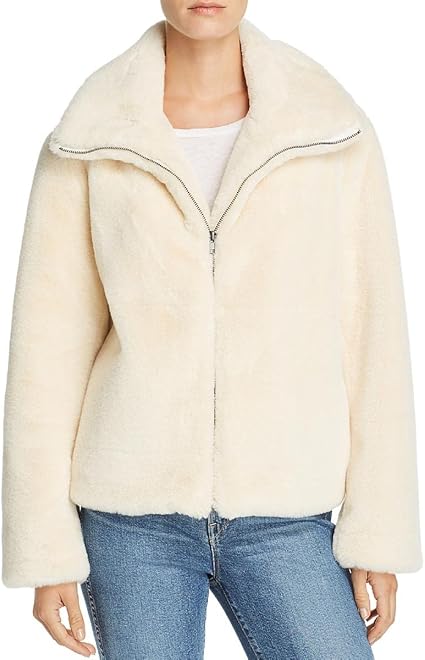 French connection buona faux fur coat Clearance