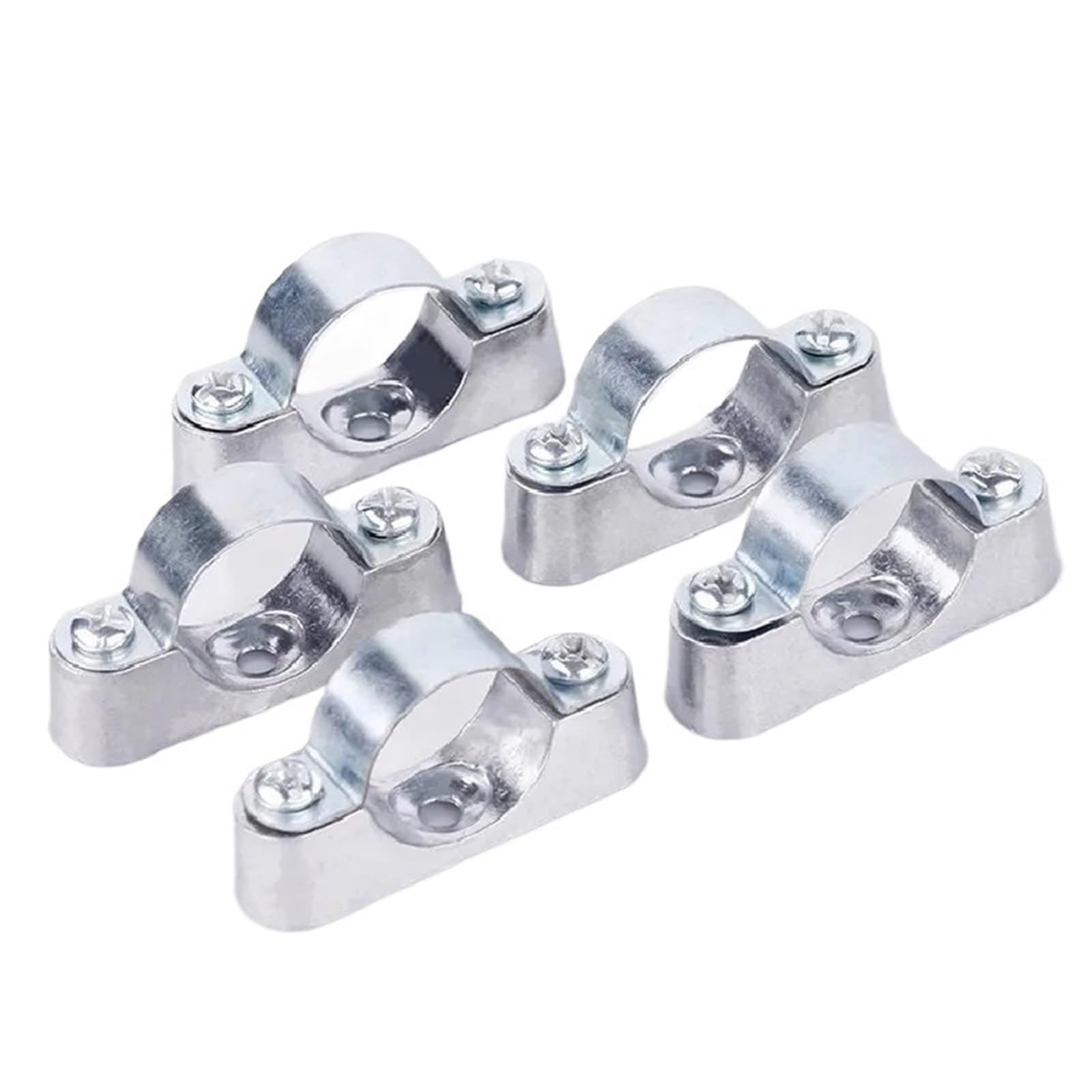 5/10Pcs 16/20/25/32/40/50Mm Aluminum Alloyl Off-Wall Code, Saddle Clip, Pipe Clamp, Pipe Bracket, Fixed Clip(50mm 5pcs)