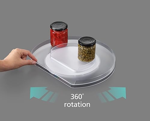 Miniatura 4 de Joseph Joseph FridgeStore - Lazy Susan, organizador giratorio para nevera, escalonado, transparenteazul