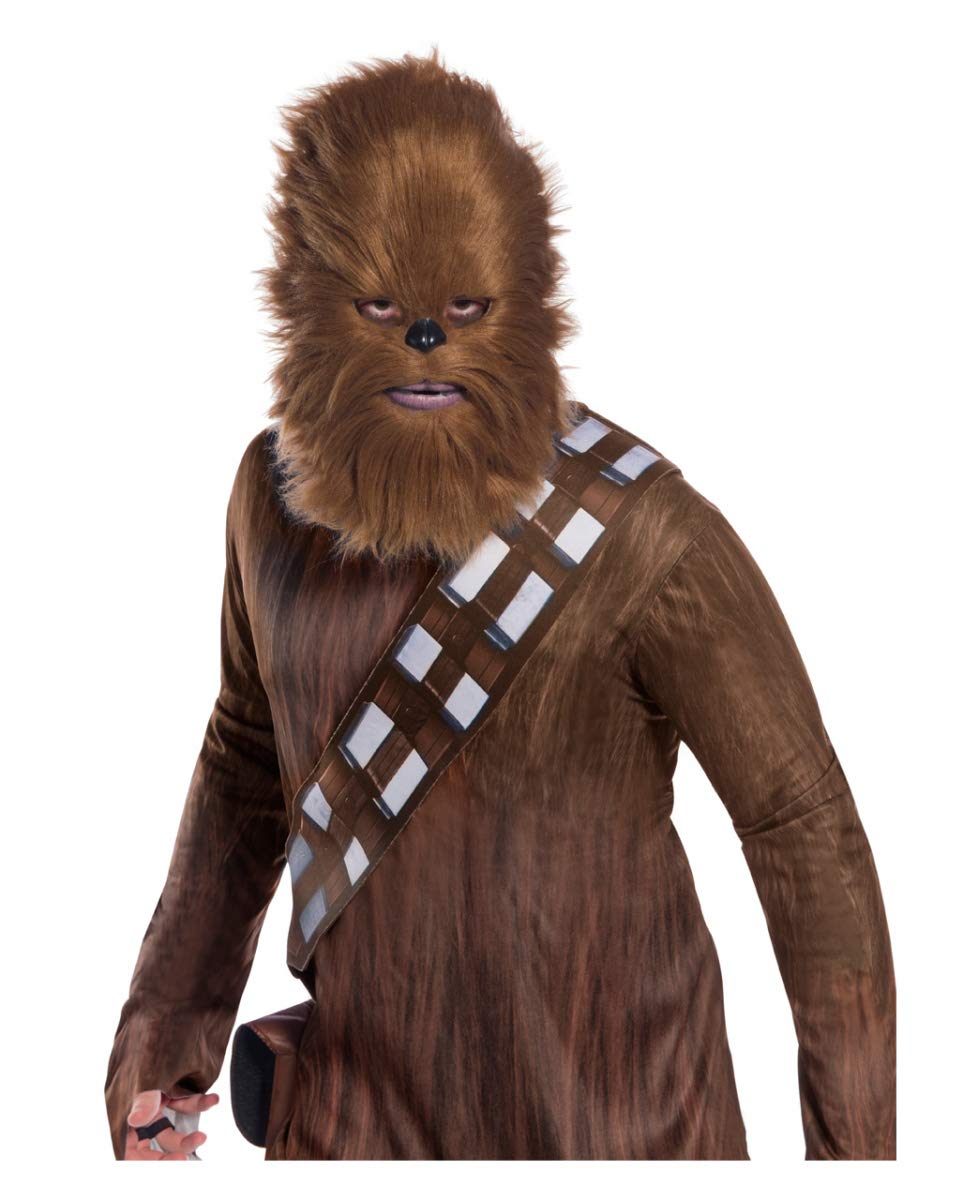 Horror-Shop Star Wars Chewbacca Mask (Plastic, Brown/Black, Unisex 