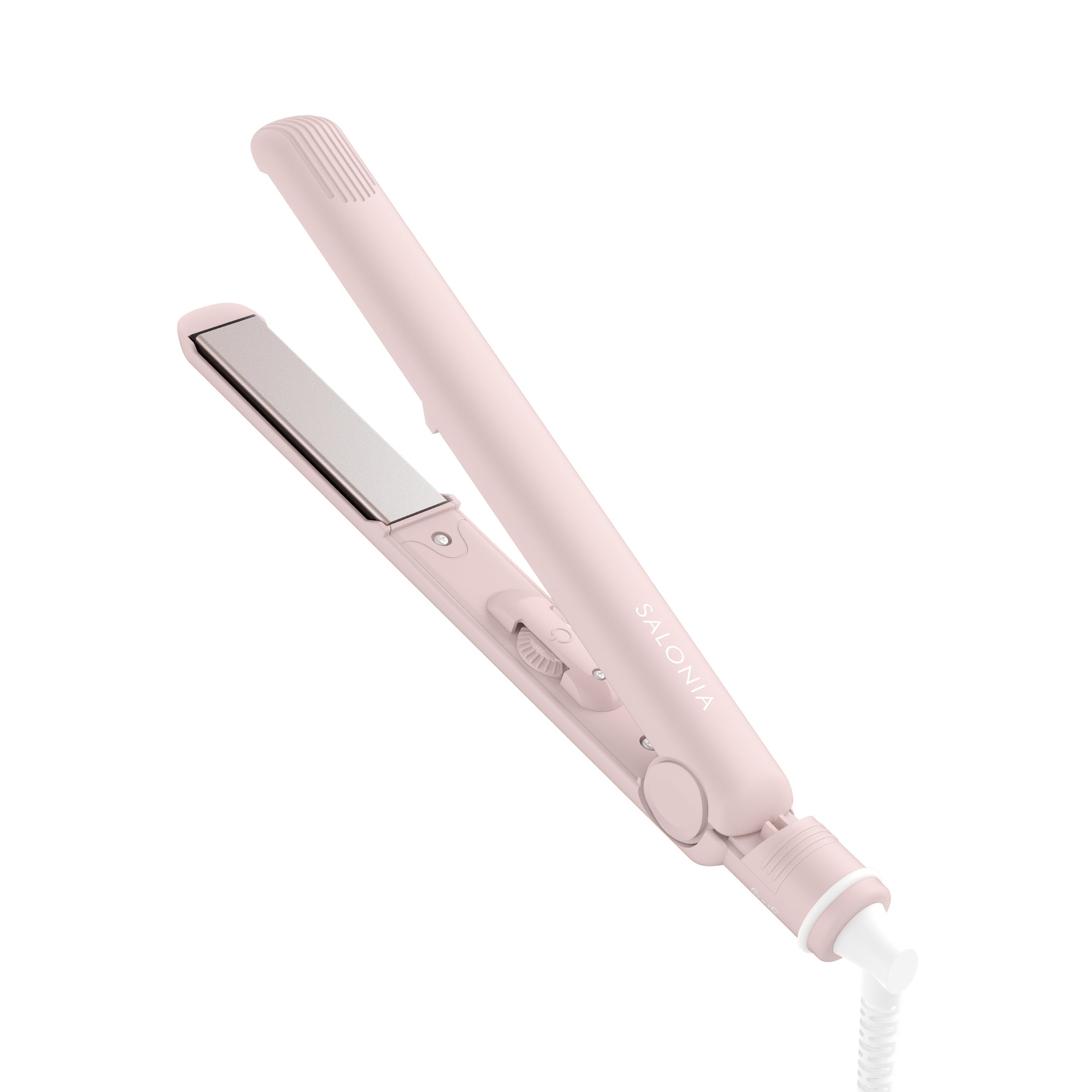 Salonia Salonia Straight Hair Iron, 0.9 inches (24 mm), For Spring/Summer 2026 Limited Colors, SAL25122MP Flow, Misty Pink : Beauty