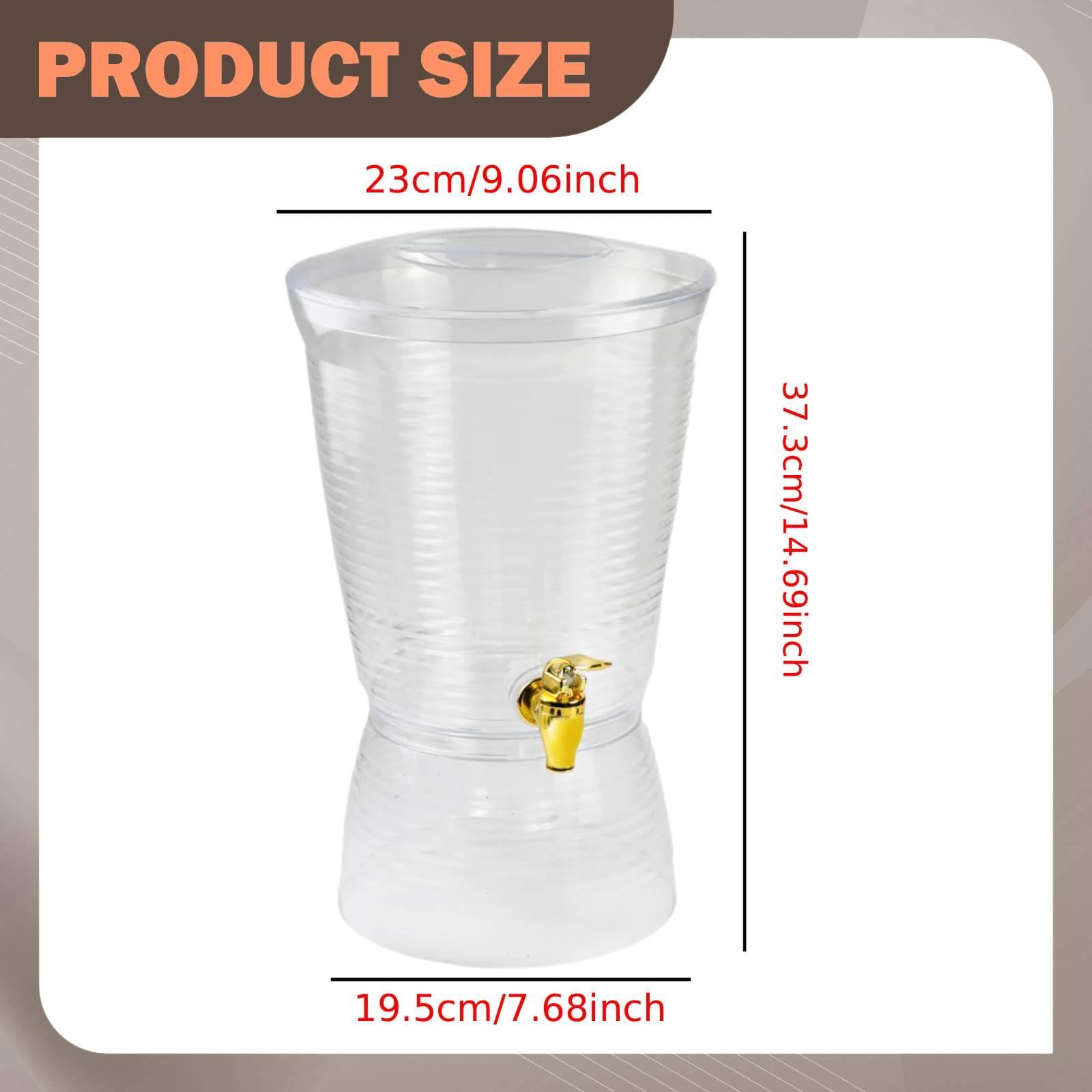 Baoblaze Dispensador Bebidas con Grifo 6 litros. Dispensador Jugo para restaurantes, Fiestas, Entretenimiento, barbacoas y hoteles.