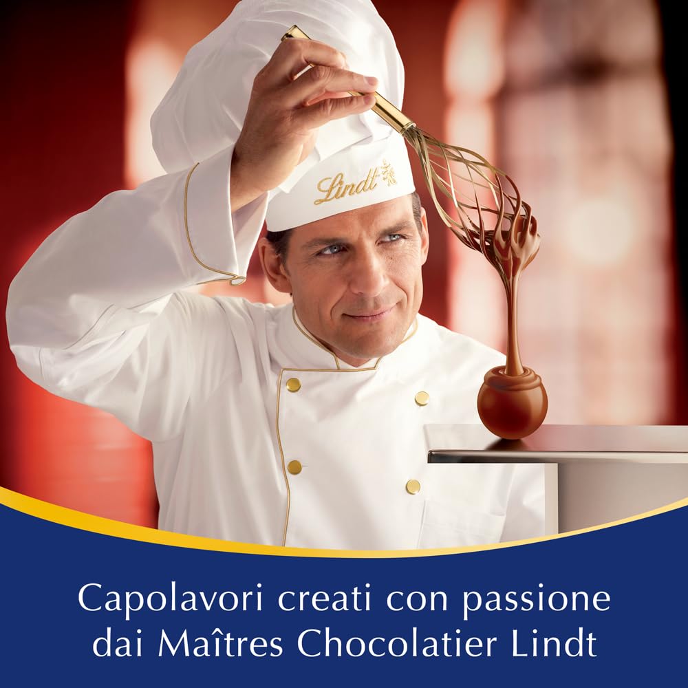 Lindt Momenti Natalizi, Scatola Regalo Natale, Cioccolatini per Natale, Praline Lindor Latte, Bianco, Fondente 45% e corpi cavi di cioccolato al latte, formato scorta 693g.
