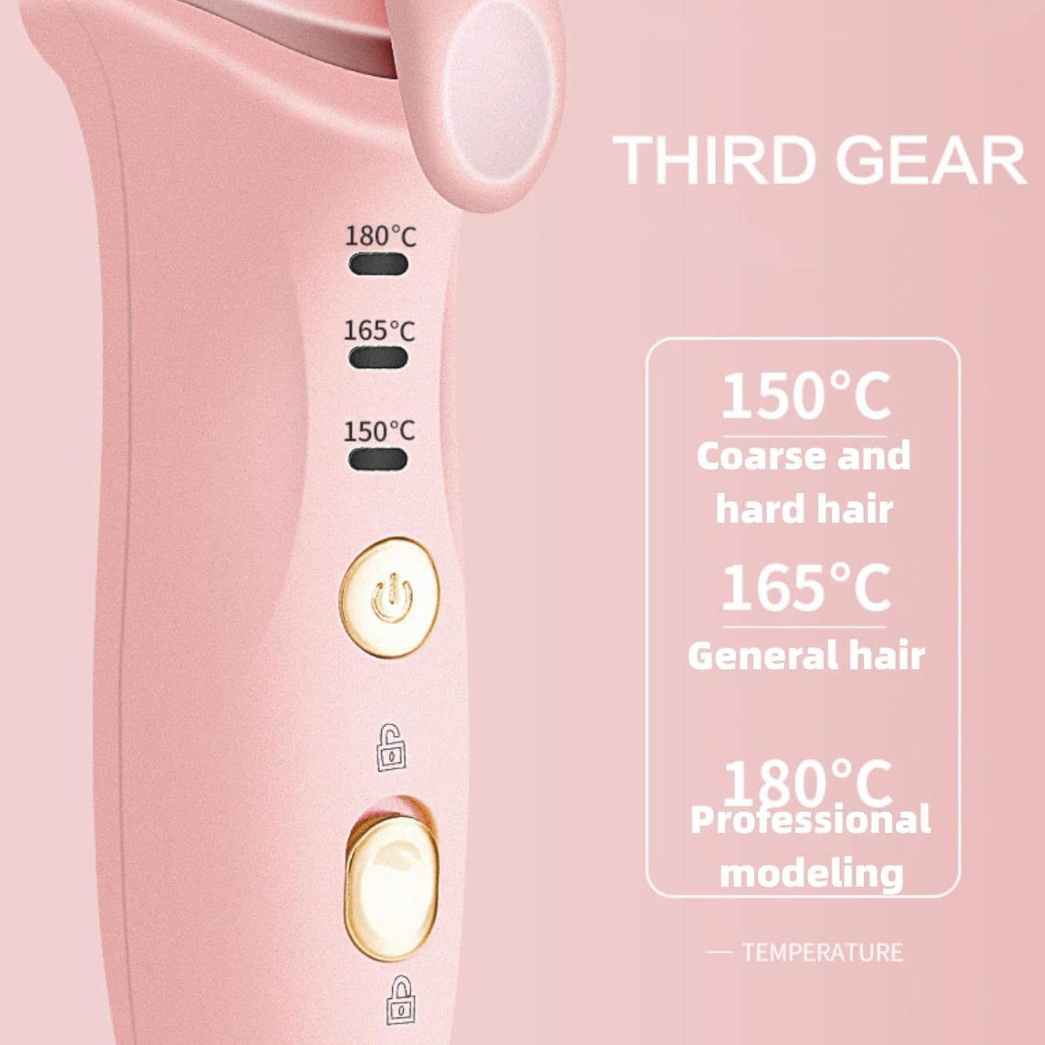 Fer à Boucler sans Fil Rechargeable par USB, Fer à Lisser, Pince à Boucler Ondulateur De Cheveux, Bigoudi pour La Coiffure Longue Ou Courte, Portable pour Les Voyages, Chauffag, Black, One Size