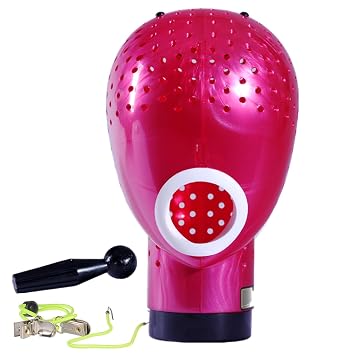 HOMEGOAL Hair Dryer Fresh Wig Head Dryer Stand Holder Mannequin Head, Drying Wig From Inside to Outside, Quickly, Easily, For Lace Wig Scalp Cap Net Pink