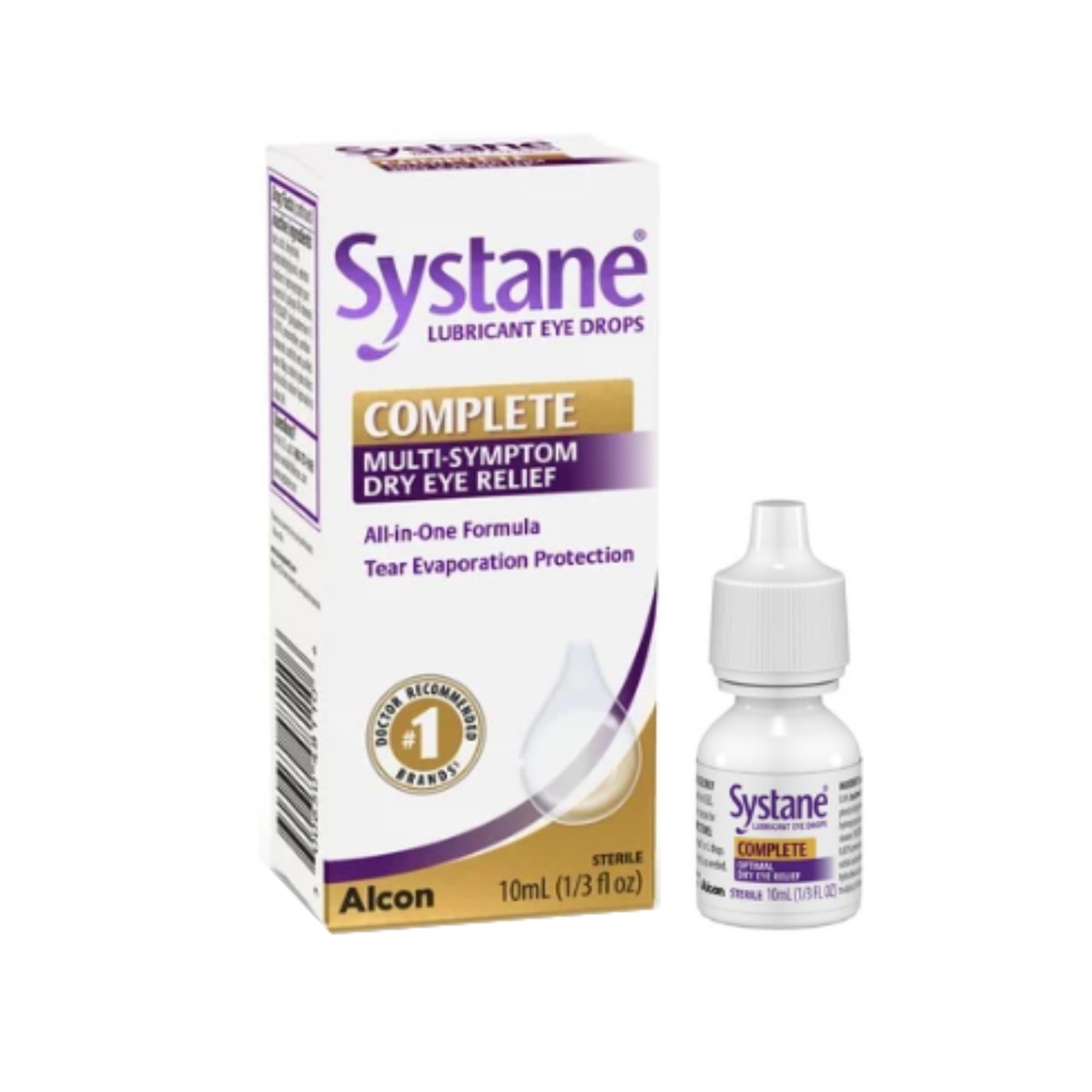 Systane Complete Lubricant Dry Eye Relief Drops, Sterile, 0.34 Fl Oz