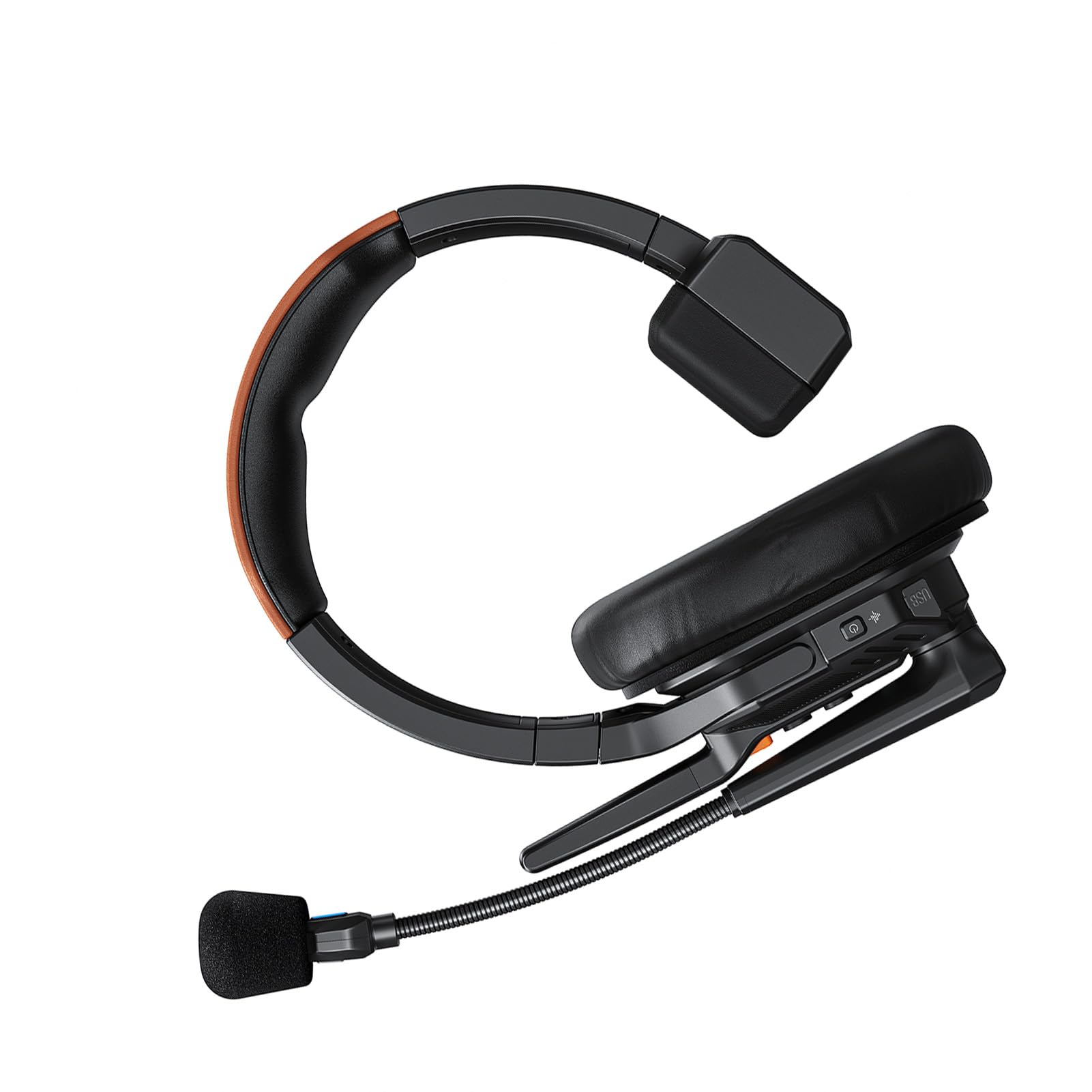 Auriculares de Intercomunicación Inalámbricos, Auriculares de Comunicación con Reducción de Ruido Dúplex Completo para Comunicación en Equipo, Conversación Grupal, Juego de 2 uds.