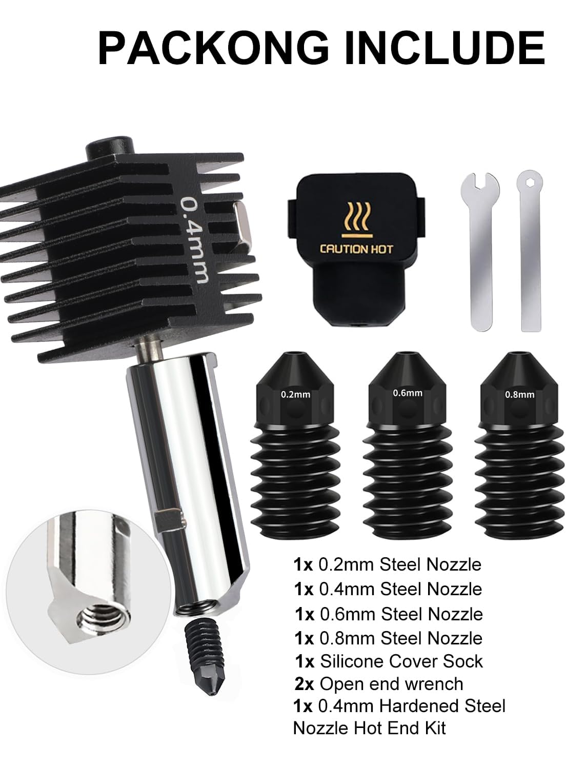 Boquillas De Latón Para Neptune 4plus/4max, 0,2 Mm/0,4, 0,6 | Cuotas