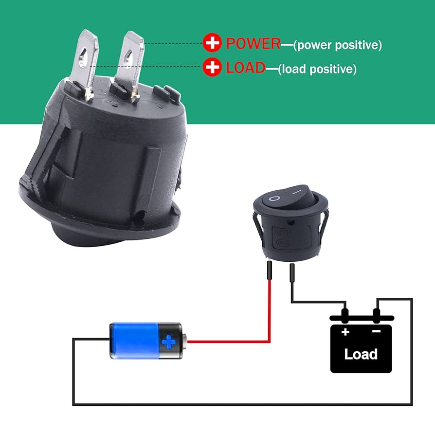 オーバークック1.2 Amazon.com: Twidec/10Pcs 12V Round Rocker Switch AC 6A/250V