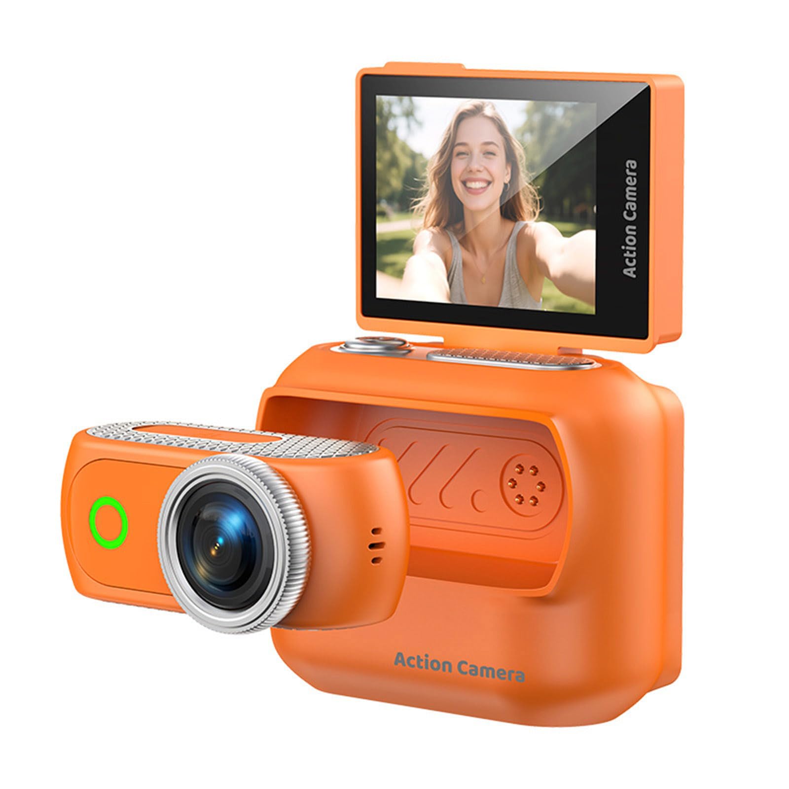 Caméra de sport transparente avec carte de 32 Go, orange1